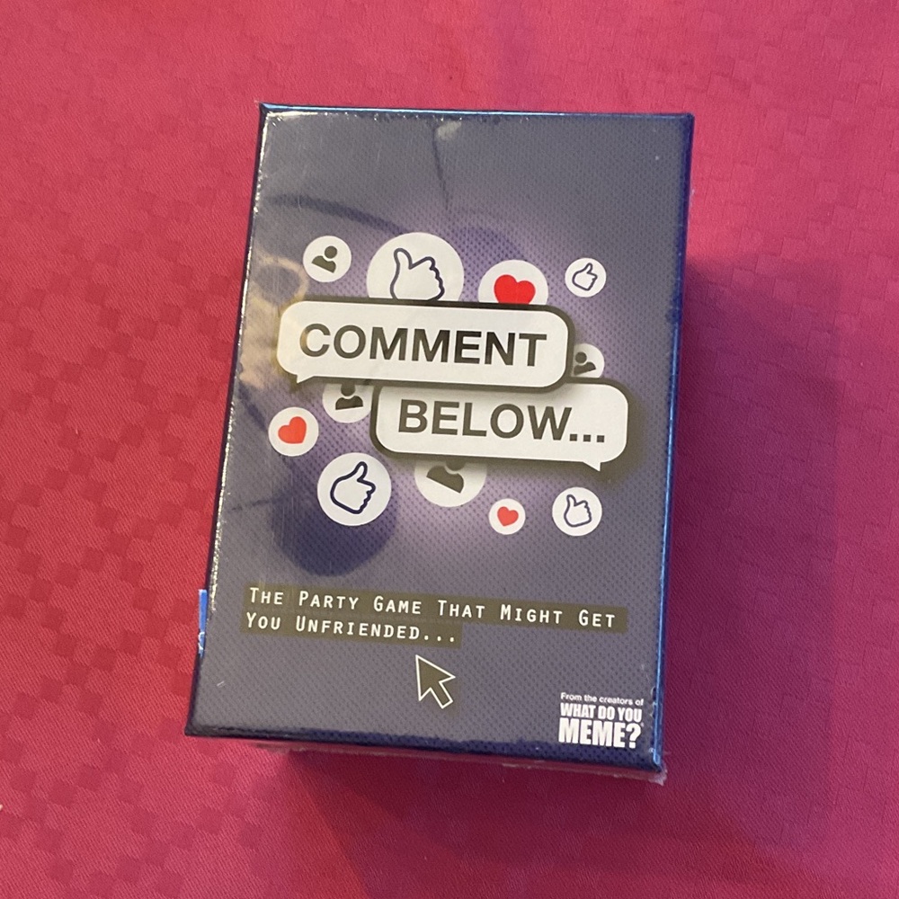 Comment Below Card Game - NIB sealed